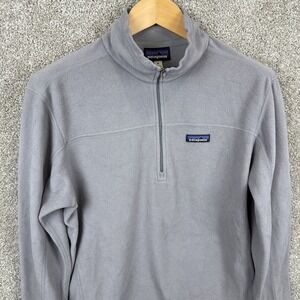 Patagonia Micro D Fleece‎ 1/4 Zip Pullover Men's Medium Gray